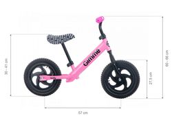 Gimme Balance Bike Teddy, Pink