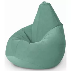 cumpără Fotoliu BeanBag BeanBag BM5834, Кресло Груша из велюра Standart, с двойным чехлом, L, Ментоловый în Chișinău 