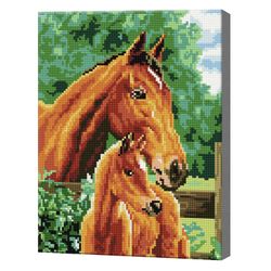 Мать и дитя, 30x40 см, алмазная мозаика QS200218