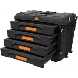 купить Система хранения инструментов Keter 57700 ROC Pro Gear 2.0, 56.5x38.5x41.3cm, 4 lazi, negru в Кишинёве 