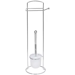 купить Аксессуар для туалета Bisk 07558 Suport stationar perie wc (crom) cu un cuier в Кишинёве 