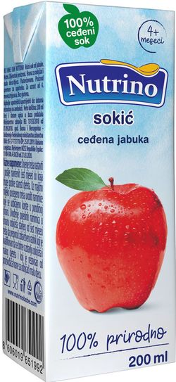 Suc NUTRINO stors de mere 200ml (4 luni)