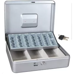 cumpără Cashboxe Viro 5286 Silver (90x300x240) cu cheie, art.03.033 în Chișinău 