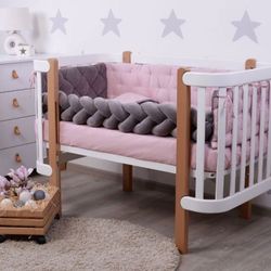 Veres Комплект для кроватки Velour Taupe rose, 5 штк