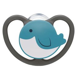 Пустышка ортодонтическая силиконовая NUK Space (0-6 мес+) Кит