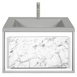 купить Шкаф под умывальник Montebella Set 51.01 650*480 BIANCO LED Koala в Кишинёве 