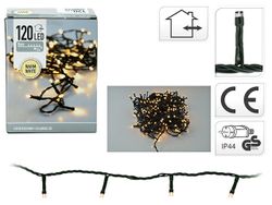 Огни новогодние "Нить" 120LED тепл-белый, 9m, in/out
