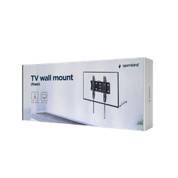 Wall Mount  Gembird "WM-42F-01" Black 23"-42", max.30kg, VESA mm: 75x75; 100x100; 200x100; 200x200.