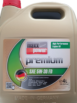 Maxxpower premium SAE 5W30 FD  4 L