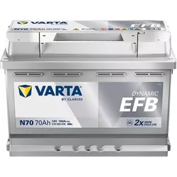 купить Автомобильный аккумулятор Varta 70AH 760A(EN) клемы 0 (278x175x190) S6 008 EFB (570500076K262) в Кишинёве 