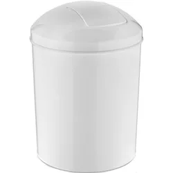 купить Урна для мусора Rulopak 603201 cu capac rotabil 15 l plastic alb в Кишинёве 