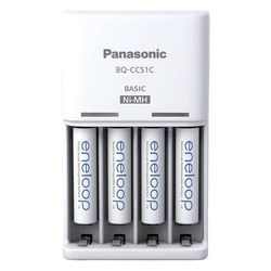 Panasonic "Basic" Charger 4-pos AA/AAA + 4AA 2000mAh, K-KJ51MCD40E