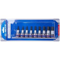 cumpără Set de tubulare, bite, duze King Tony 4110PR набор насадок HEX 6 гран. H3-H14 дл.60мм 1/2", 9 пр. în Chișinău 