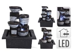 Havuz decorativ LED "Cani negre" 22X19X26cm, ceramic