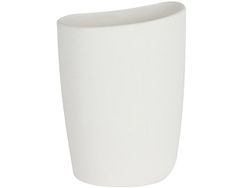 Pahar pentru periute de dinti Spirella Etna, alba, ceramic