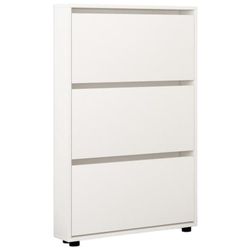 cumpără Raft pentru încălțăminte Mobildor-Lux Leo Slim 80x16x125H cm White în Chișinău 