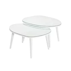 cumpără Măsuţă cafea Trendy Gusto-Alb (2 bucăți) în Chișinău 