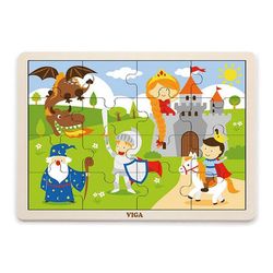 купить Головоломка Viga 51458 16-Piece-Puzzle Fairy Tale в Кишинёве 