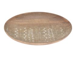 Блюдо из древесины манго D30cm