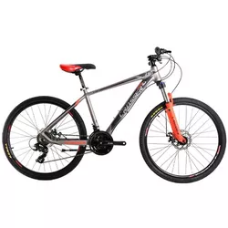 cumpără Bicicletă Crosser SOLO 29" 21 21S Shimano+Logan Hidraulic/29" 075-C-21 Grey/Red N1-R7 în Chișinău 
