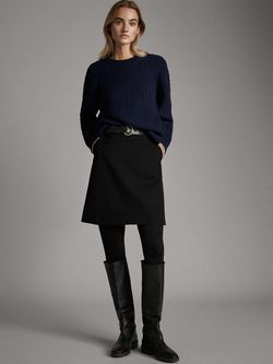 Юбка Massimo Dutti Чёрный 5206/906/800