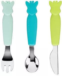 купить Посуда для кормления Sophie la Girafe 480007 Set tacamuri din inox cu maner silicon в Кишинёве 