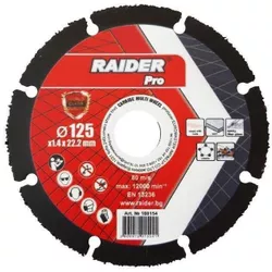купить Диск отрезной Raider 160154 диск отрезной многофункциональный CARBIDE 125x22,2мм в Кишинёве 