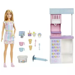 купить Кукла Barbie HCN46 Set de joc Magazin de înghețată в Кишинёве 