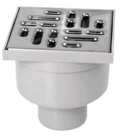 cumpără Trap de duș ZMM Maxpol 18452 Sifon de pardoseala PP D.50 vertical (gri) cu grila inox (100x100x120mm) 2155 în Chișinău 