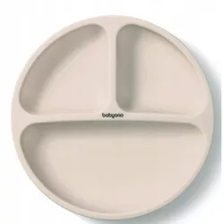 cumpără Seturi pentru hrănire bebelușilor BabyOno 1482/04 Placa de silicon cu ventuza (bej) în Chișinău 
