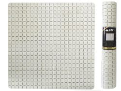 Коврик для душа 54X54cm MSV Premium "Квадраты" бел, резинов