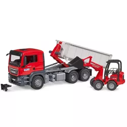 купить Машина Bruder 3767 MAN TGS cu container si incarcator Schäffer, 53995 в Кишинёве 
