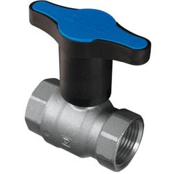 cumpără Supapă de închidere HERZ Robinet bila apa FF 3/4" miner albastru tip T (88533) în Chișinău 