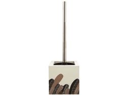 Perie WC cu suport "cub" MSV, inox/MDF