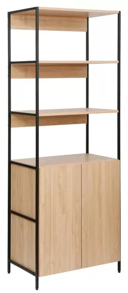 cumpără Raft de birou Deco Lanta L 63x41x176H Oak/Black în Chișinău 