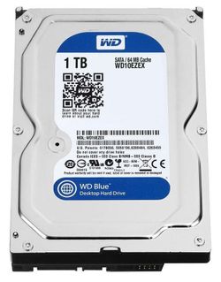 3.5" HDD  1.0TB-SATA- 64MB   Western Digital "Blue (WD10EZEX)"