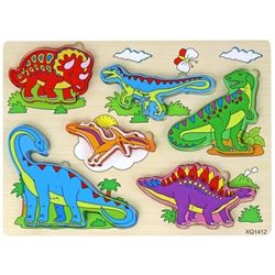 купить Пазл Optmarket РЕ06.23 Puzzle din lemn Dinozauri в Кишинёве 