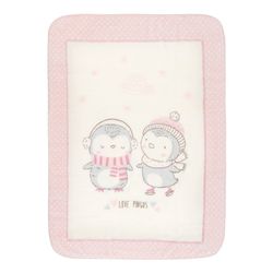 Super soft baby blanket 110/140 Love Pingus Pink