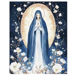 купить Картина по номерам Ideyka (KHO8535) Immaculate Virgin with metallic paints, 40х50 в Кишинёве 