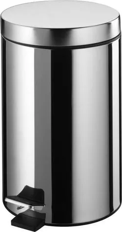 купить Урна для мусора Bisk 00060 cu pedala 20L inox, crom, BISK в Кишинёве 