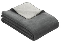 cumpără Textile de casă Ibena 2340/840 Jacquard Decke Dublin Dark grey/silver în Chișinău 