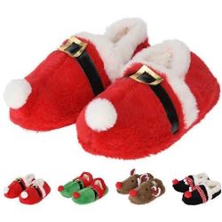 купить Домашний текстиль Promstore 51192 Тапочки новогодние с бантом и пряжкой, размер 36-41 в Кишинёве 