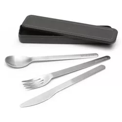купить Посуда походная Brabantia 1006305 Take&Take, gri închis, 3buc в Кишинёве 