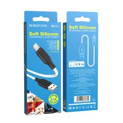 Кабель Borofone BX42 Silicone Lightning (1м) [White]