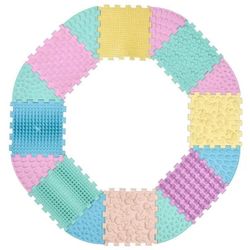 купить Коврик игровой Ortek 13240 Covoras masaj picioare - Pastel Mix 12900 (16 buc) в Кишинёве 
