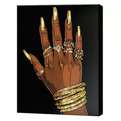 купить Картина по номерам BrushMe BSB0050 Pictura pe numere 40x50cm Black Eco Stralucirea luxului в Кишинёве 