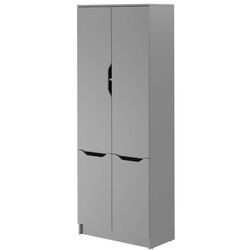 купить Шкаф детский MebelStar LILU 4D 80x40x210 Grey (MBS-1414) в Кишинёве 