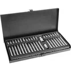 купить Набор головок, бит, насадок Hoegert HT1S404 вставки (биты) TORX, HEX, SPLINE 10 мм, 40 предм. в Кишинёве 