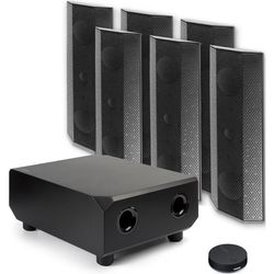 купить Колонки Hi-Fi LitheAudio 5.1 Wireless Surround Sound Cinema Kit With WiSA SoundSend (B-IO1-W-51SS-B) в Кишинёве 