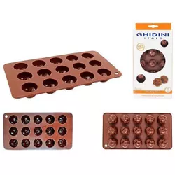 купить Аксессуар для кухни Ghidini 51825 Форма силиконовая для шоколада Moon в Кишинёве 